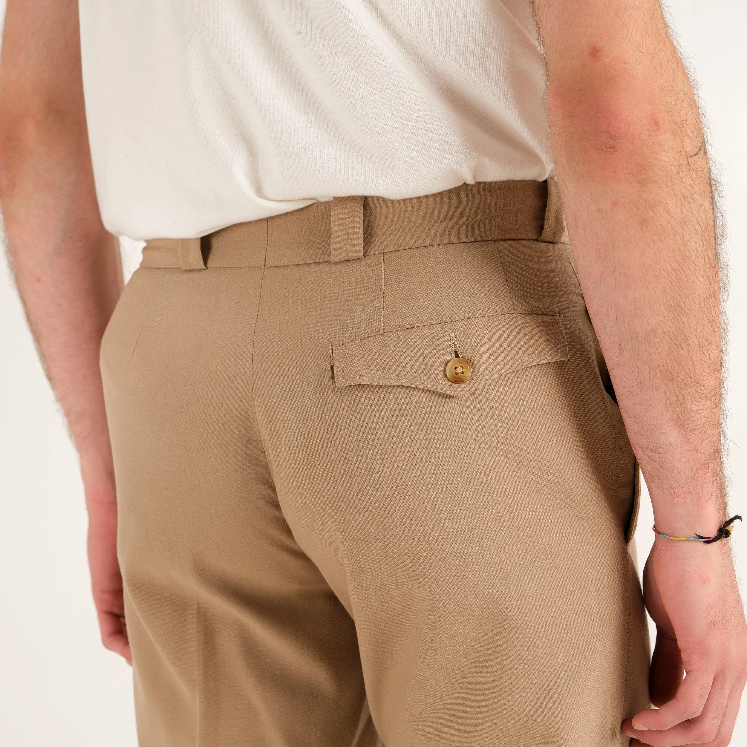 BEIGE HIGH WAIST FRENCH OFFICER