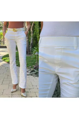 Bevy Flog Nansi Pants |  White Snake | Shop Flog Pants