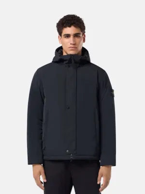 Black Hooded Jacket with Anti-Drop