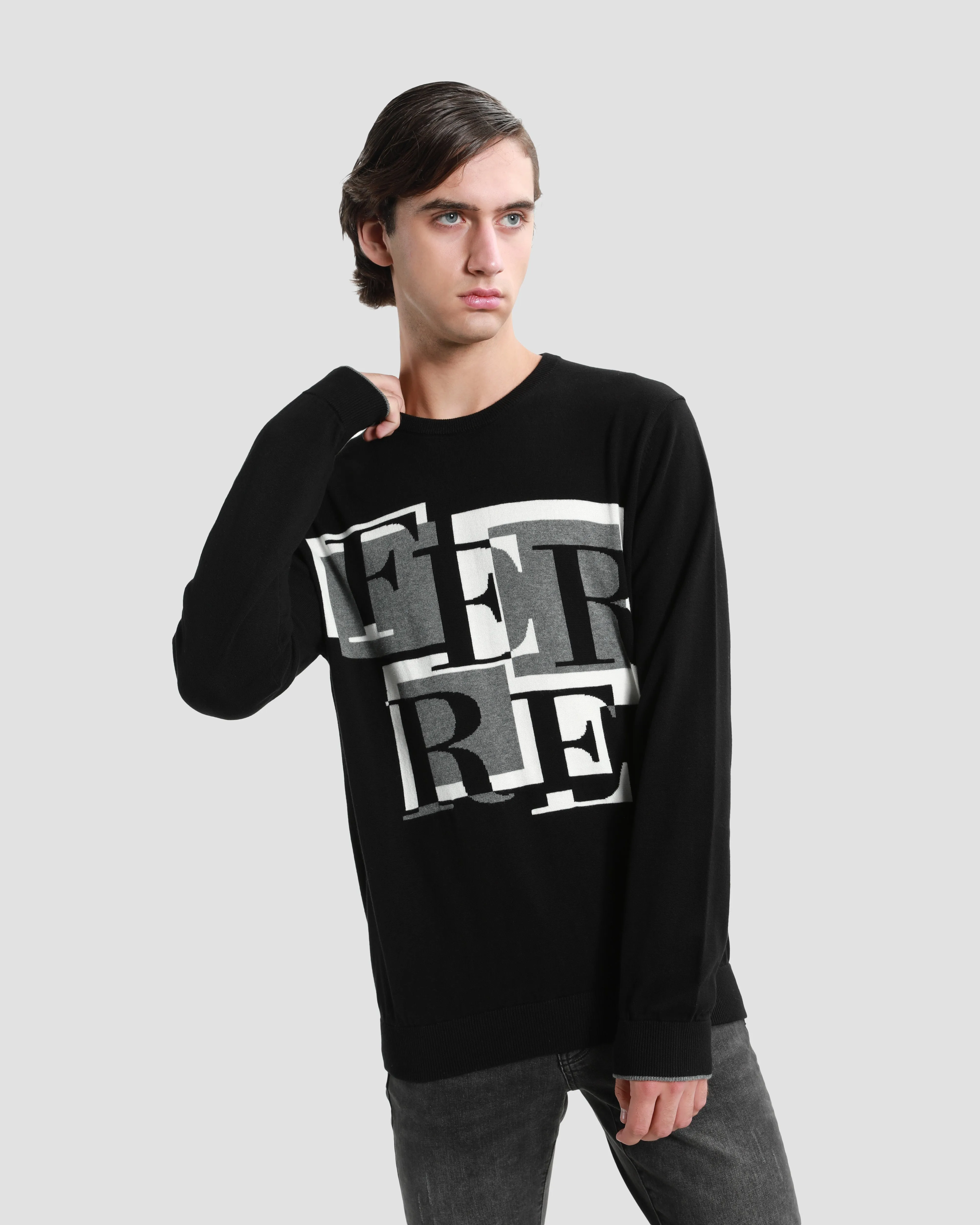 Boxed Ferre Branding Front Sweater