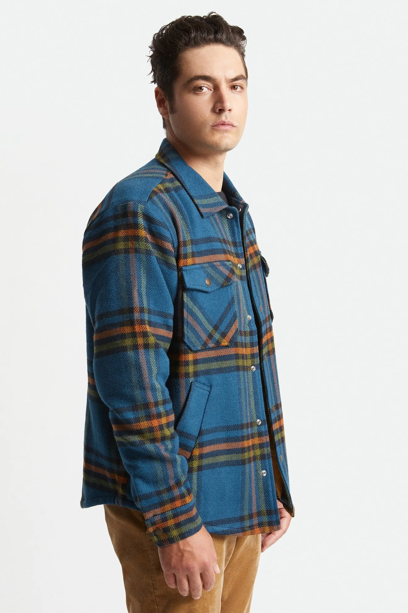 Brixton Bowery Lined Jacket - Marine Blue