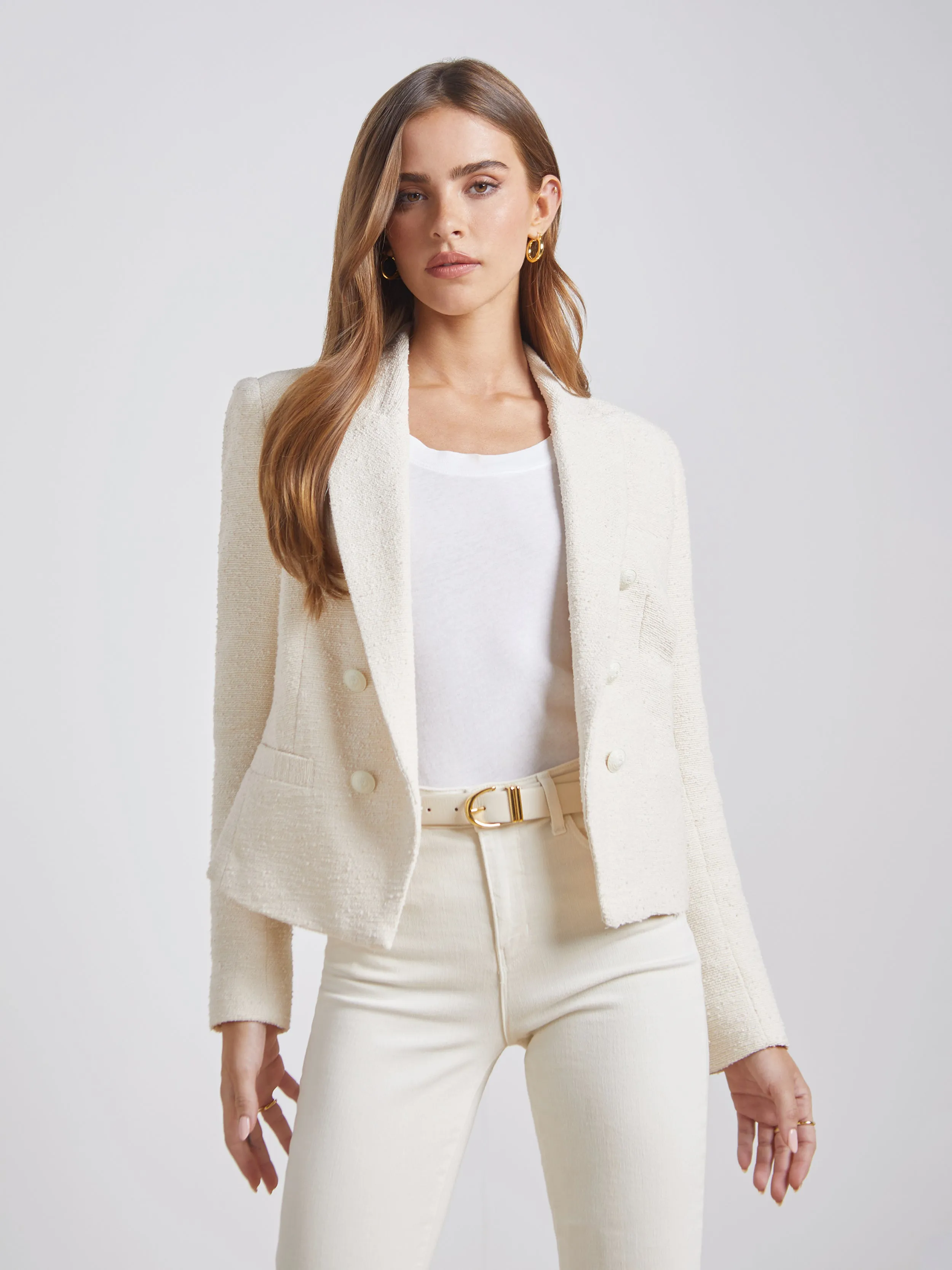 Brooke Open-Front Blazer