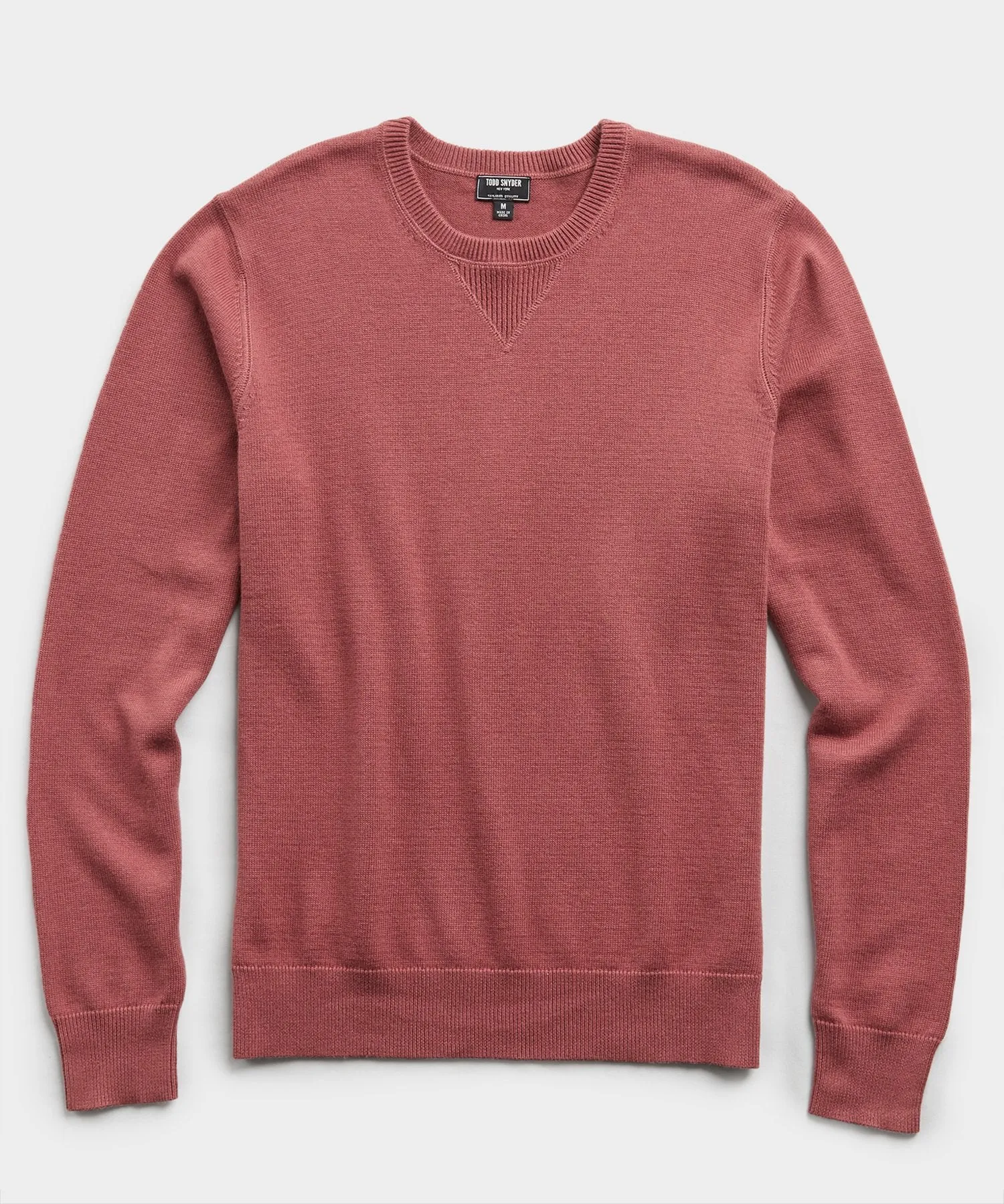 Cotton Cashmere Sweater in Mulberry