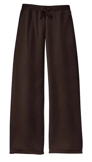 District Threads - Ladies Velour Fitted Flare Pants.  DT220