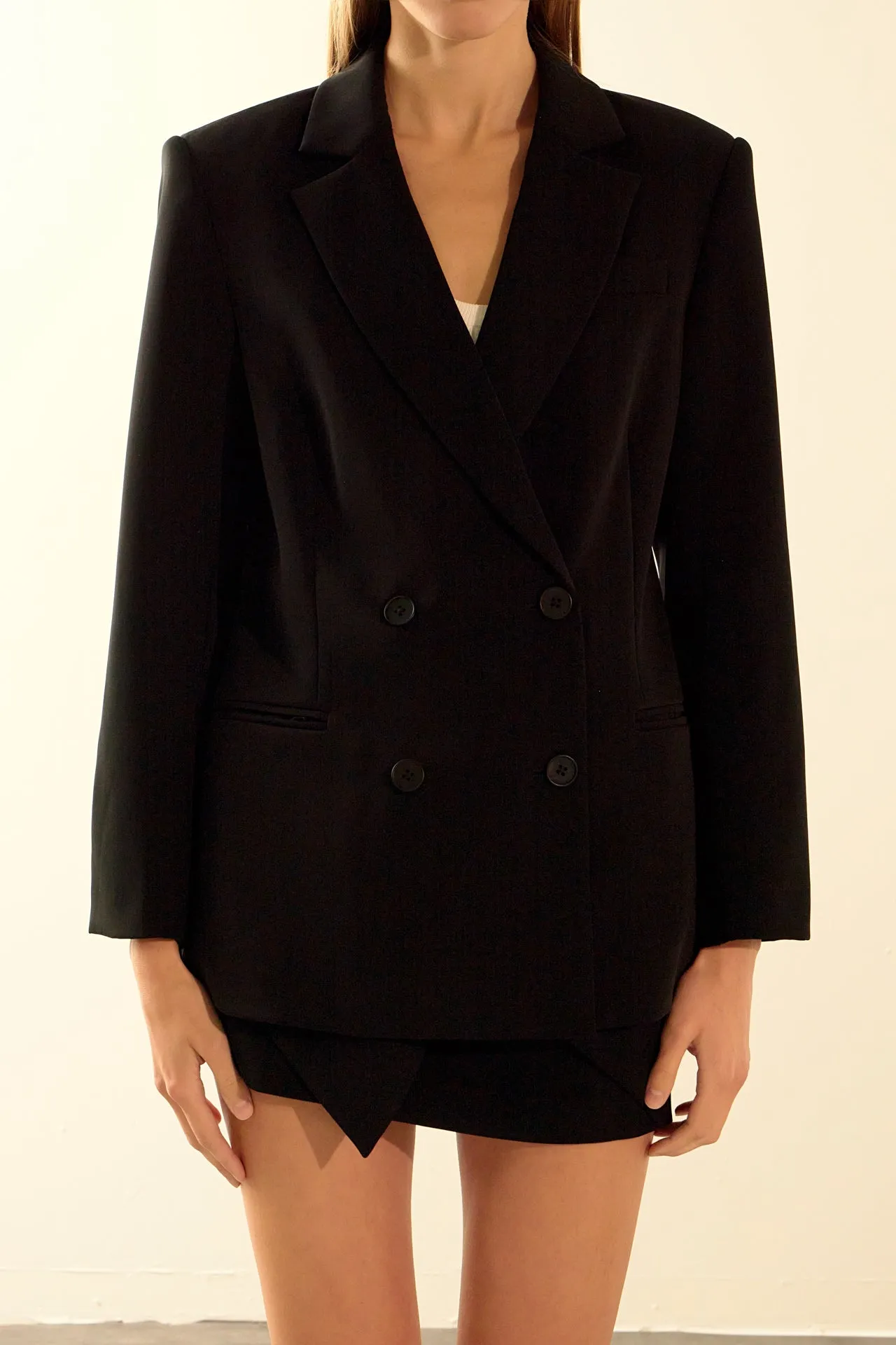 Double Breast Basic Blazer