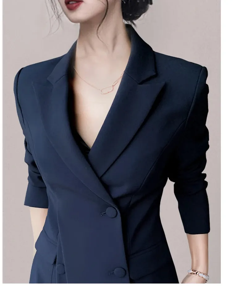 Exude Elan Fancy Pantsuit | Women's Pantsuit | Modern Blazer Pantsuit | Suit Coat