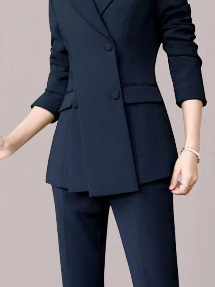 Exude Elan Fancy Pantsuit | Women's Pantsuit | Modern Blazer Pantsuit | Suit Coat