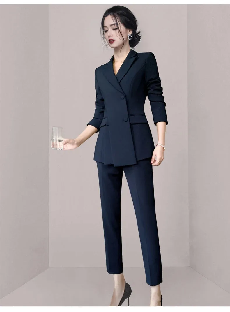 Exude Elan Fancy Pantsuit | Women's Pantsuit | Modern Blazer Pantsuit | Suit Coat