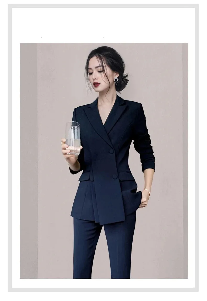 Exude Elan Fancy Pantsuit | Women's Pantsuit | Modern Blazer Pantsuit | Suit Coat