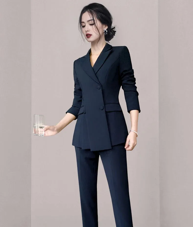 Exude Elan Fancy Pantsuit | Women's Pantsuit | Modern Blazer Pantsuit | Suit Coat