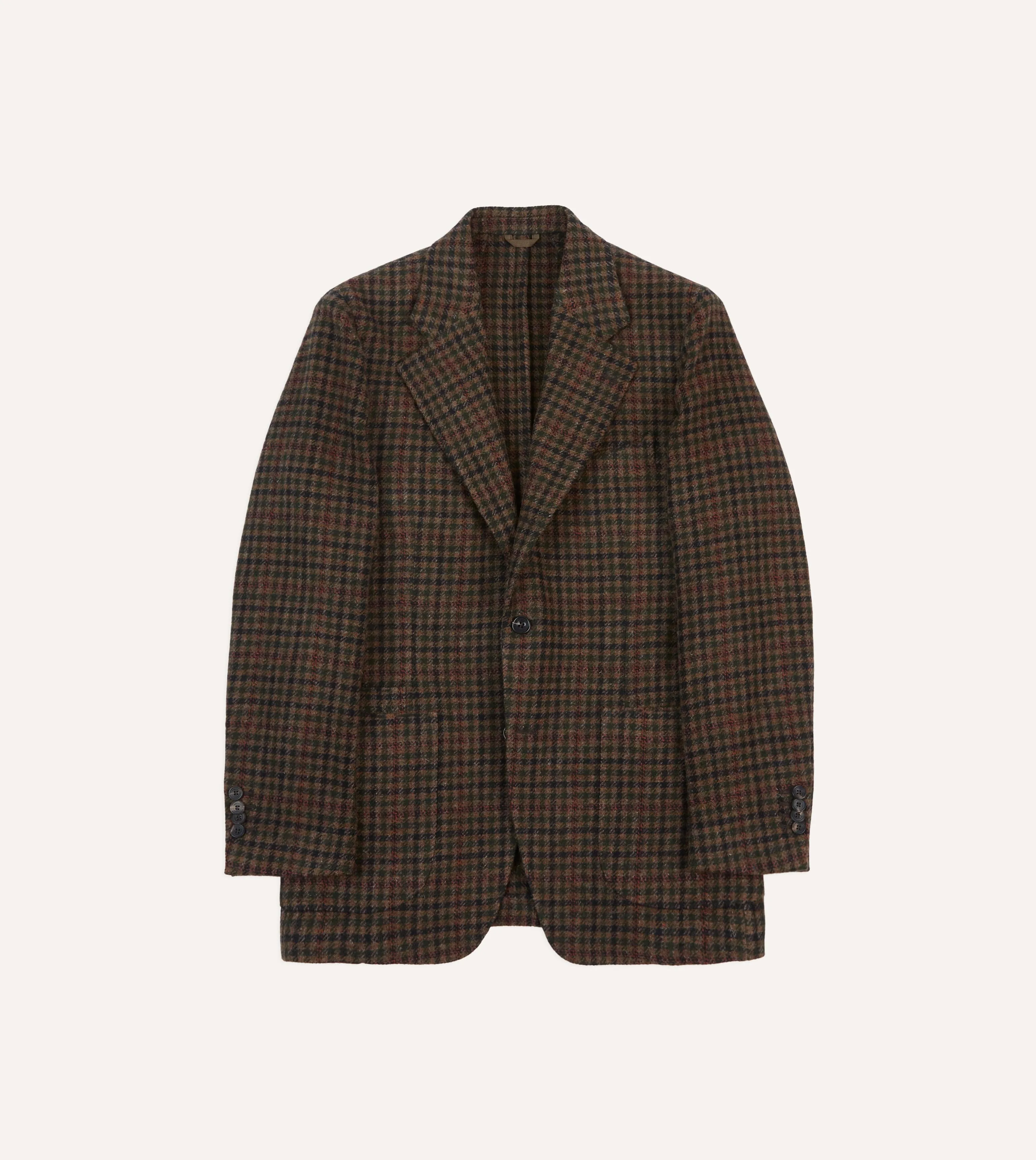 Green Gun Club Check Tweed Blazer