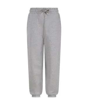 Heather Grey - Kids sustainable fashion cuffed joggers