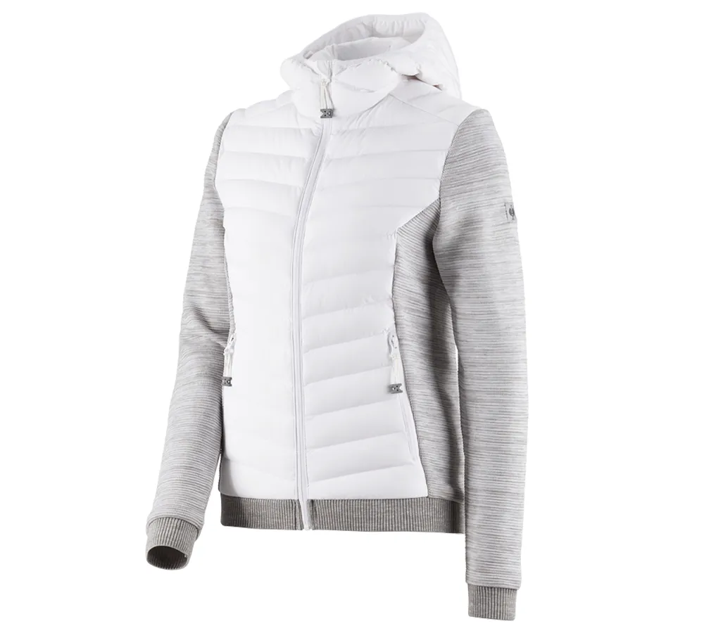 Hybrid hooded knitted jacket e.s.motion ten,ladies