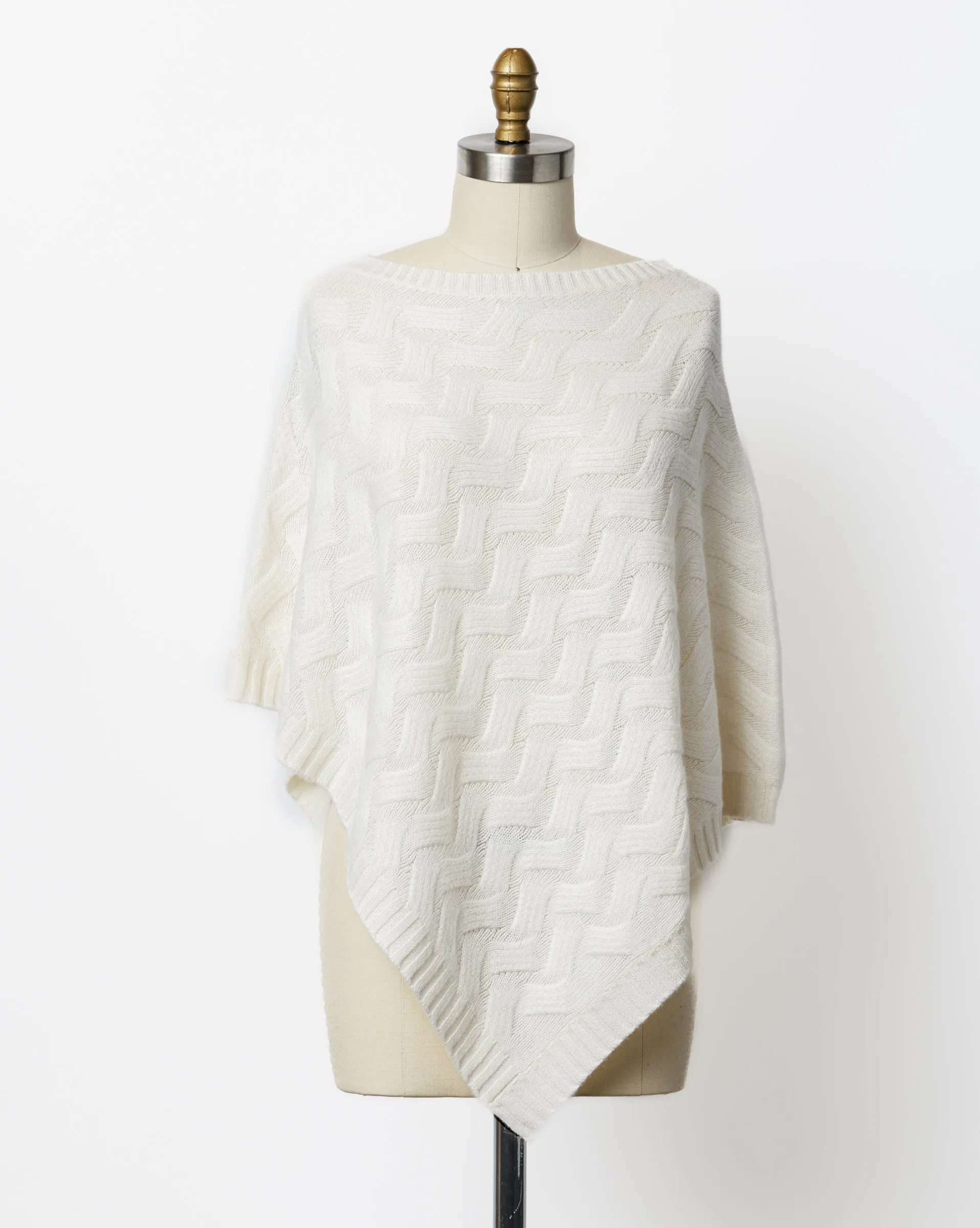 Kinross | Cashmere Cable Poncho