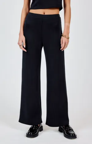 KNIT WIDE LEG PANTS