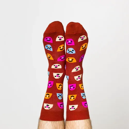 Men's Sized Socks - Mixed Emotions