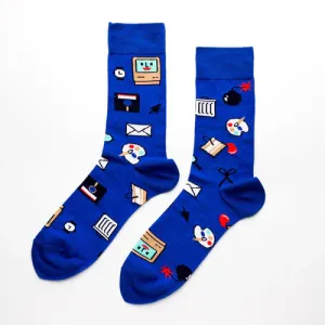 Men's Sized Socks - Vintage Computer Nerd