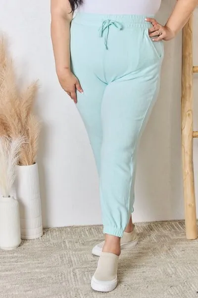 Not Easy Being A Princess Drawstring Ultra Soft Knit Jogger - Mint