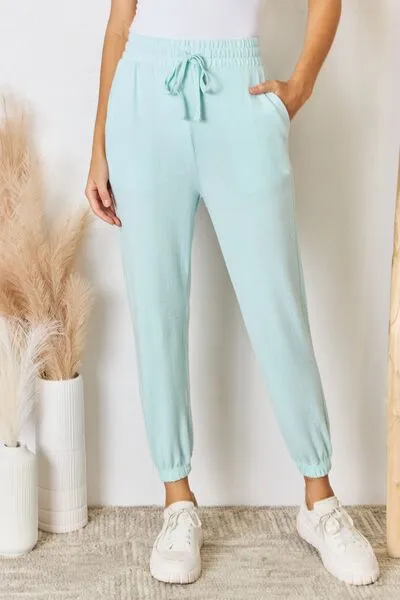 Not Easy Being A Princess Drawstring Ultra Soft Knit Jogger - Mint