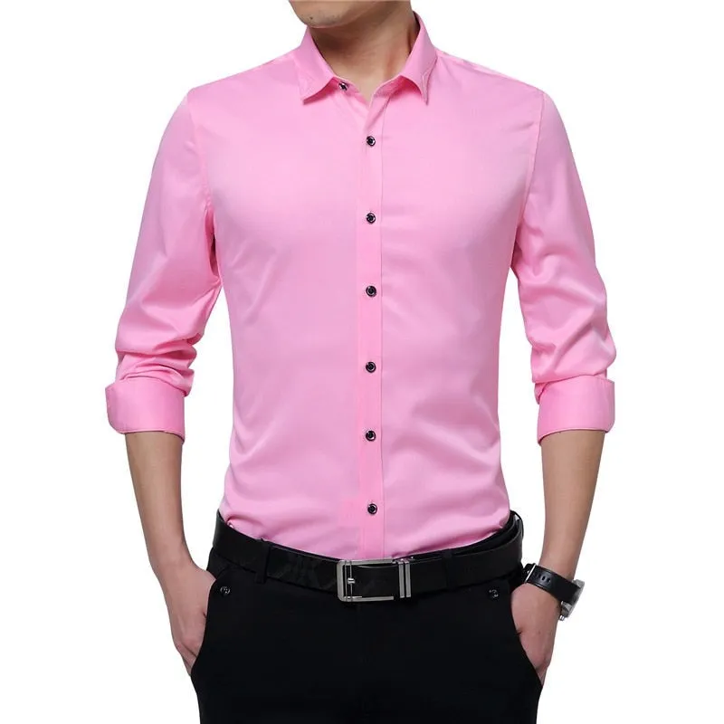 Nsqured Silky Formal Men's Business Shirt