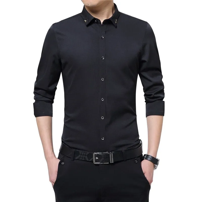 Nsqured Silky Formal Men's Business Shirt