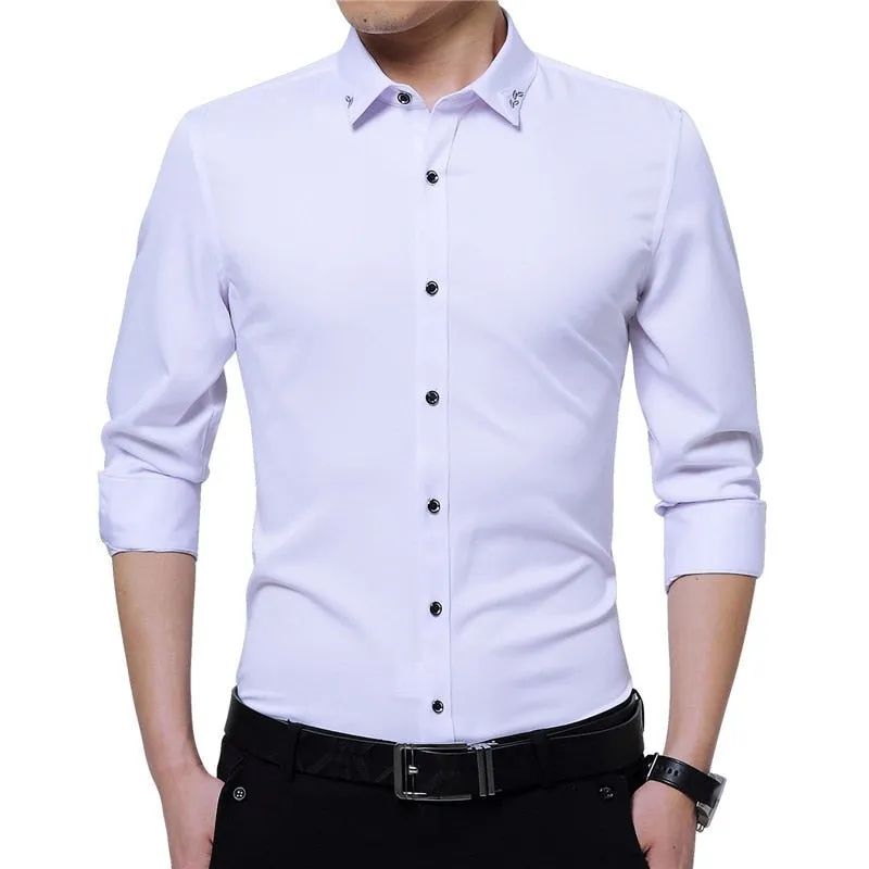 Nsqured Silky Formal Men's Business Shirt