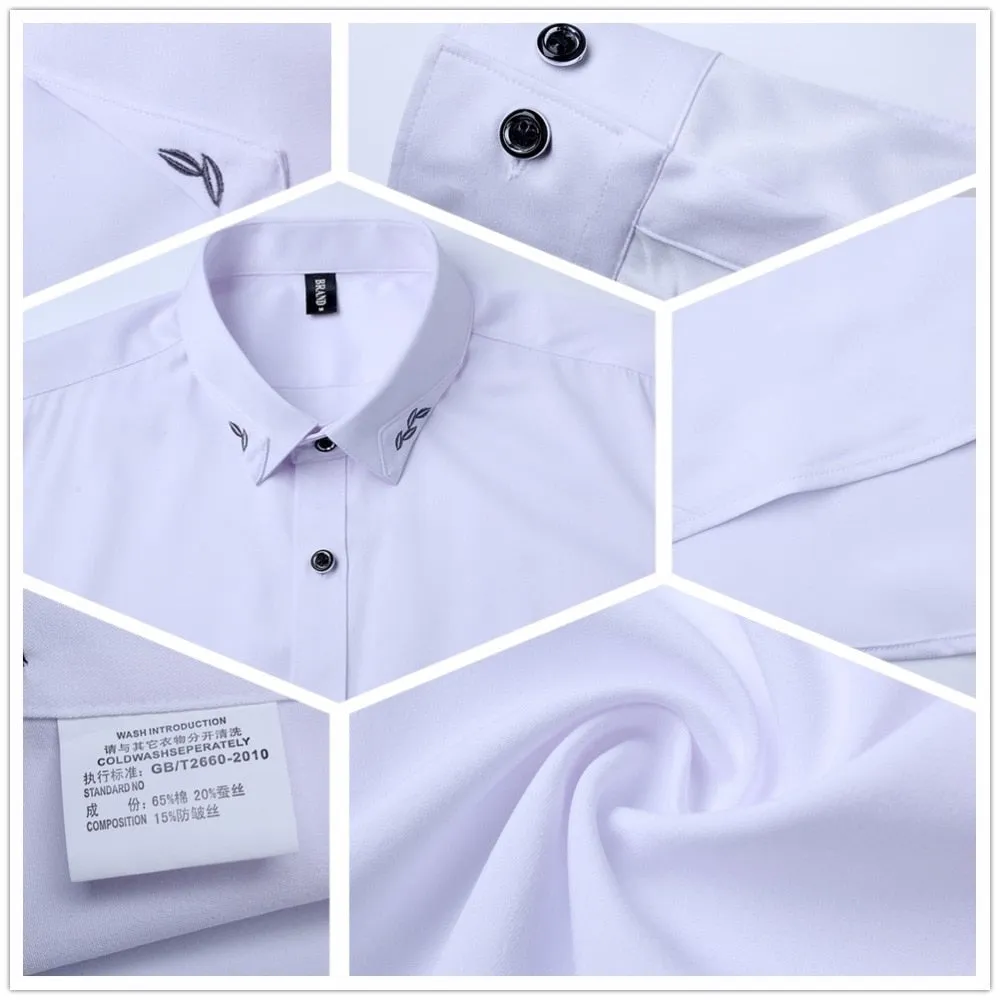 Nsqured Silky Formal Men's Business Shirt