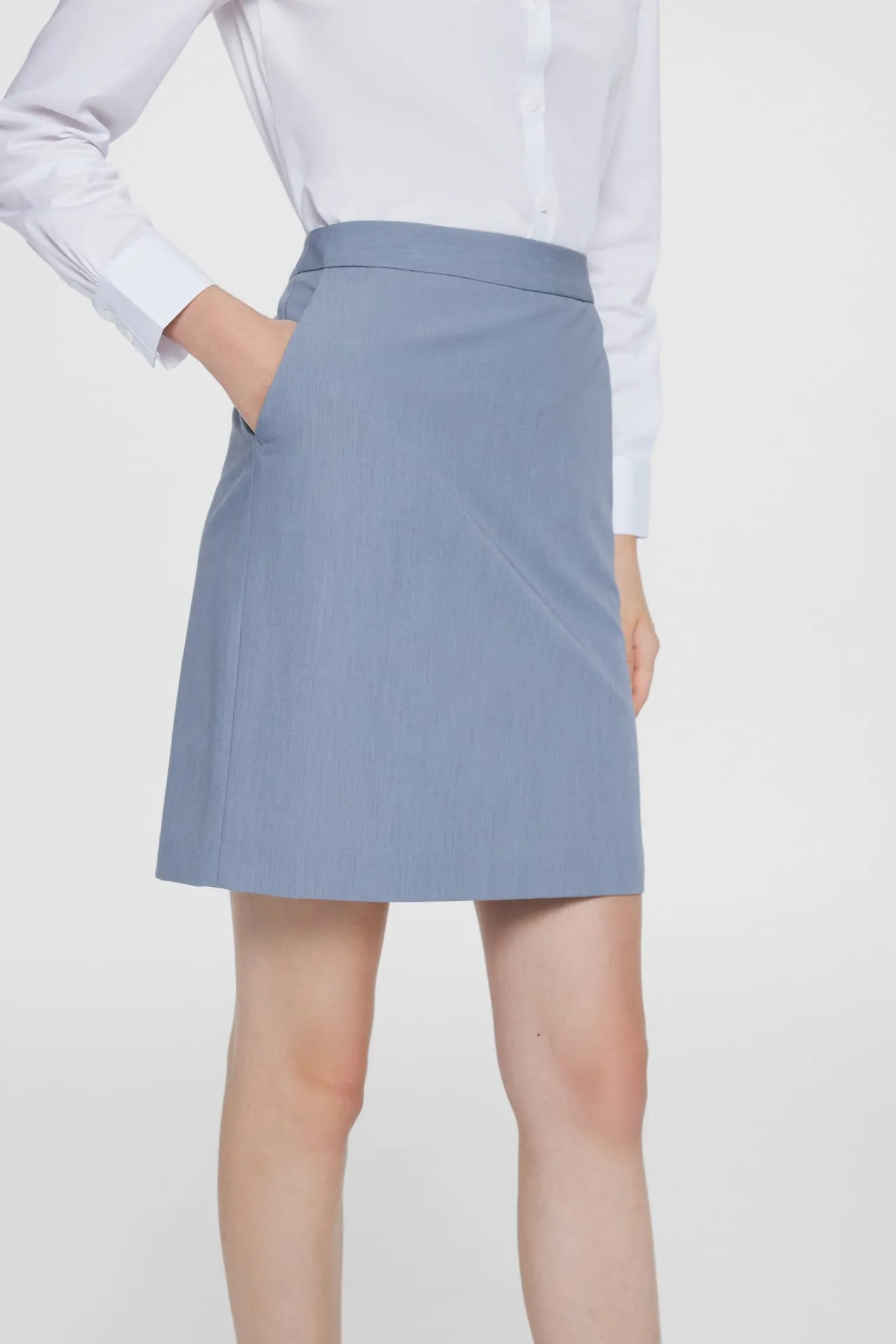 Penny UV Protection Soft Touch Stretchable Twill Suit Skirt