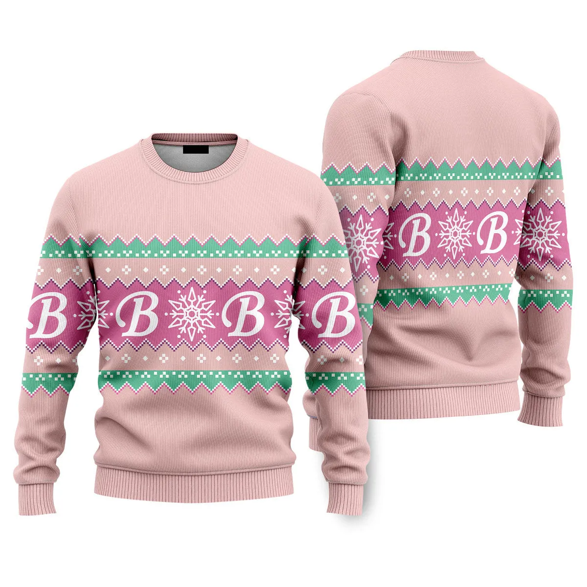 Pink Baby Girl Christmas Sweaters For Women, Gift for Christmas