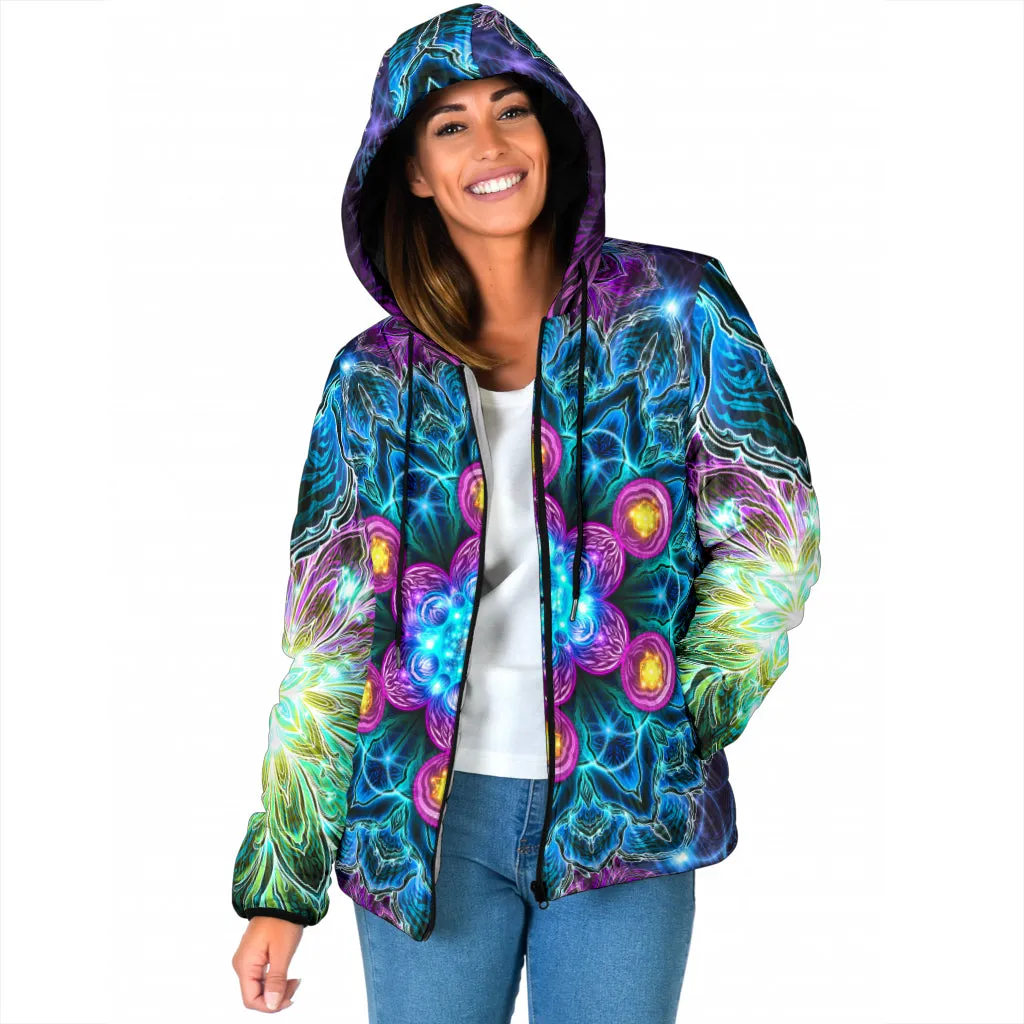 PLATONIC COSMOS | WOMENS WINTER HOODIE JACKET | YANTRART