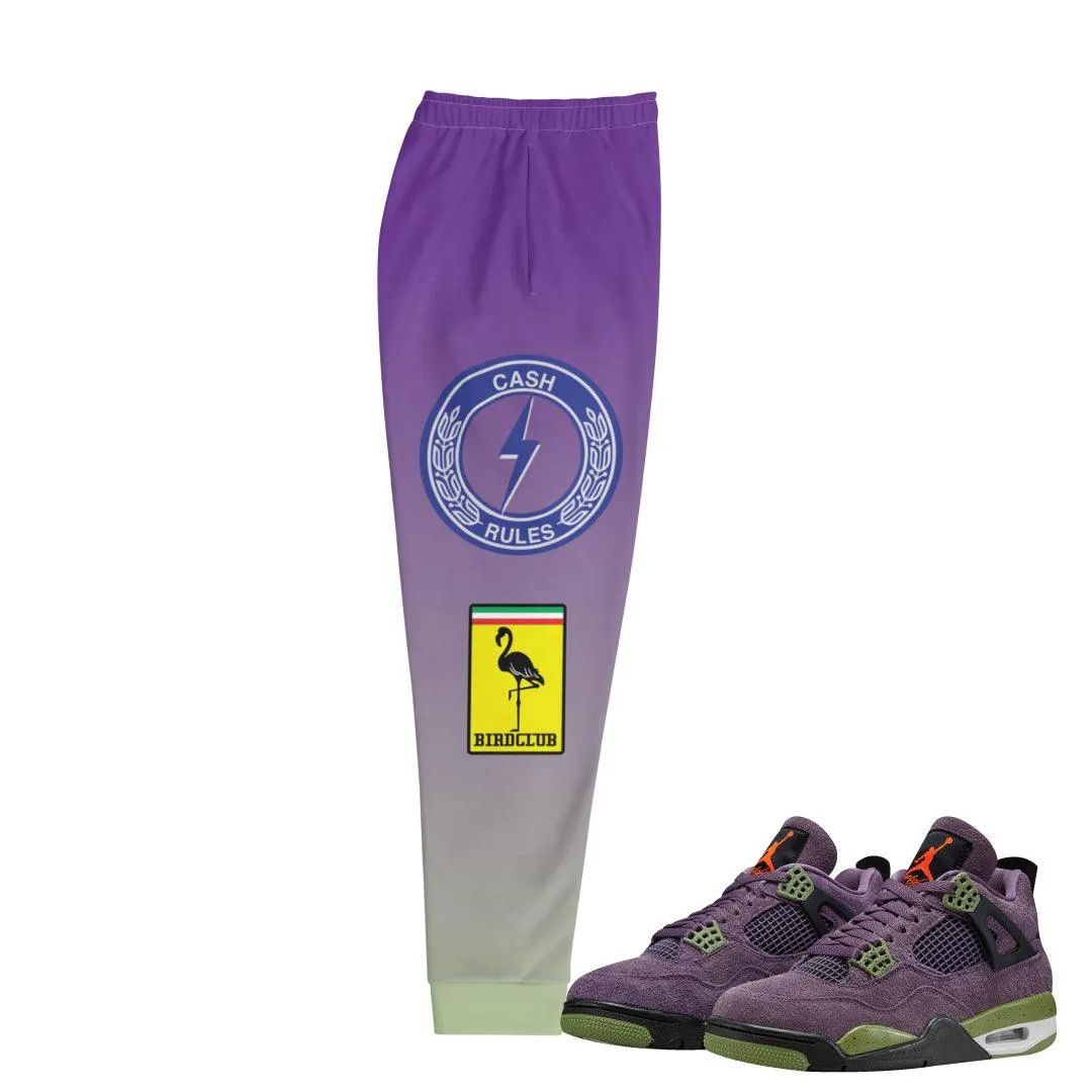 Retro 4 Purple Canyon Joggers