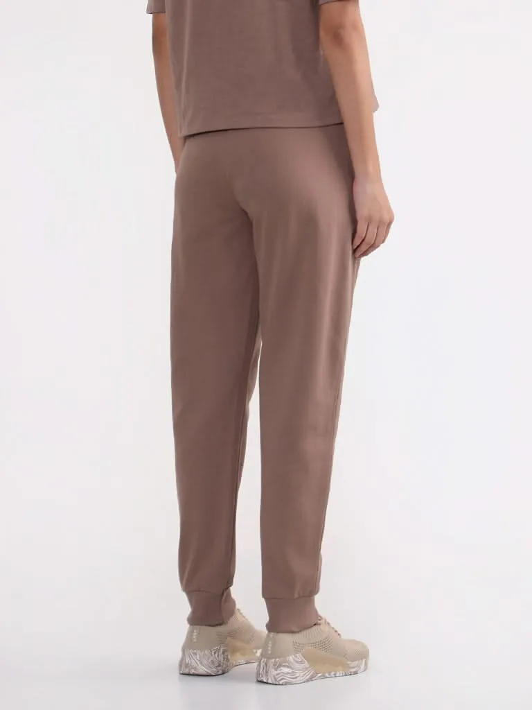 Studiofit Solid Brown Joggers