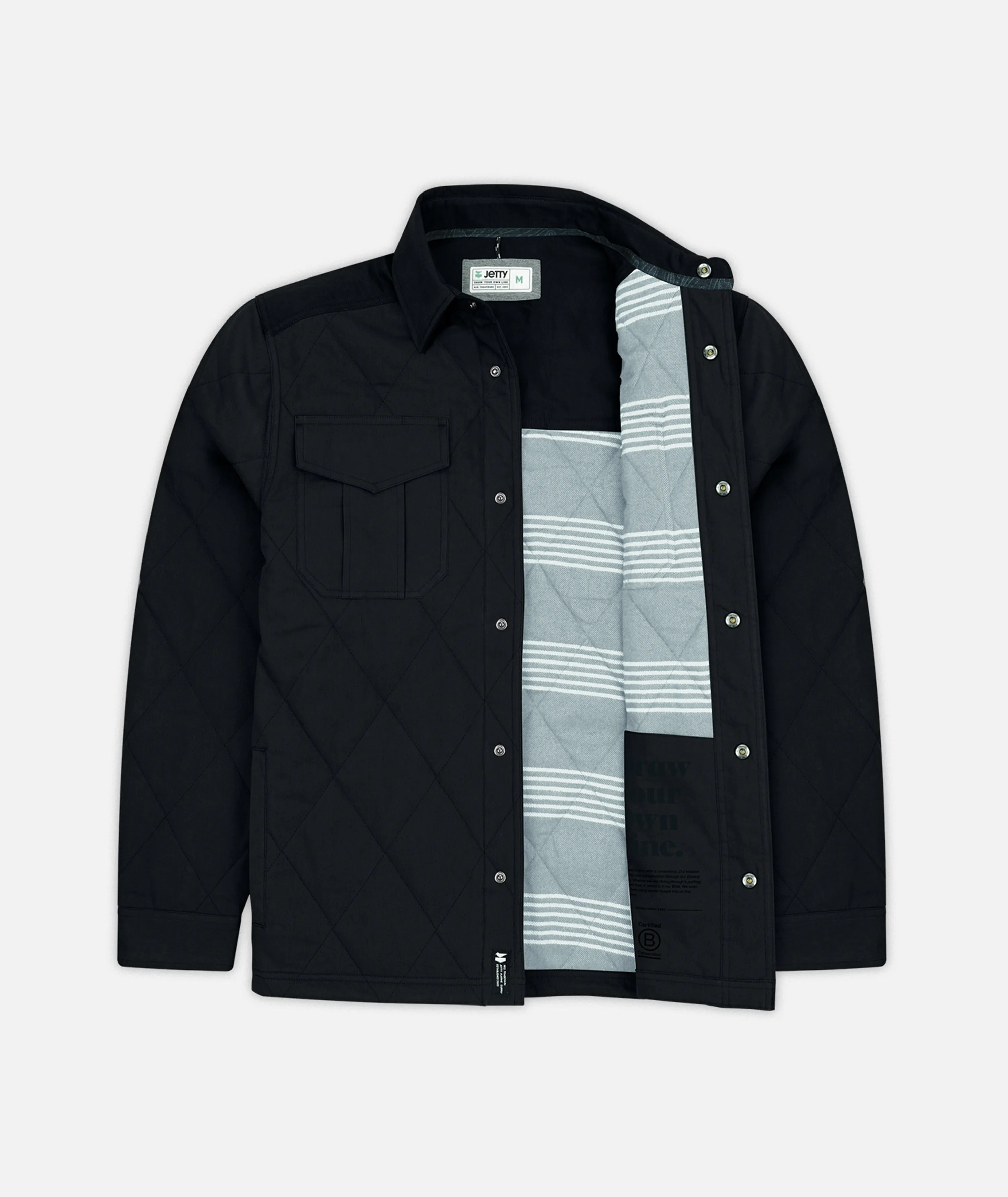 The Dogwood Quilted Jacket - Graphite