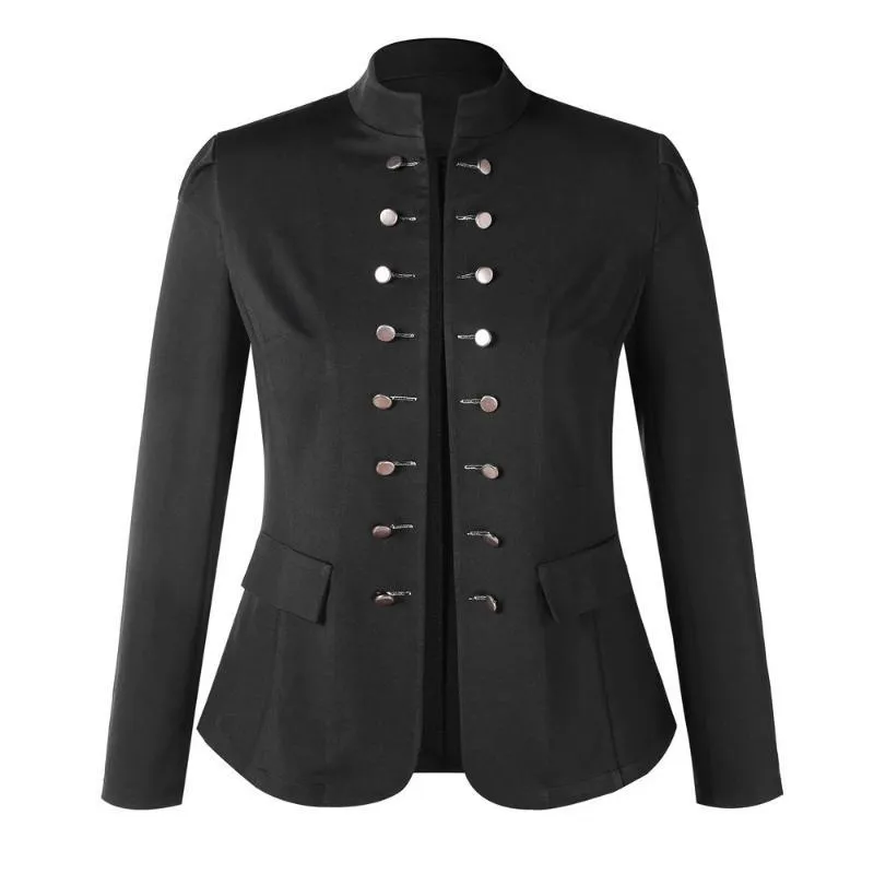 Women Warm Vintage Tailcoat Jacket Overcoat